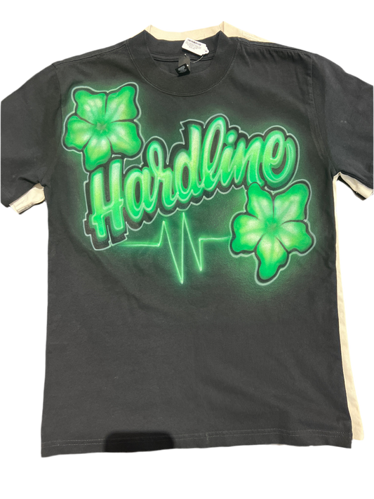 Green Flower Airbrush Shirt